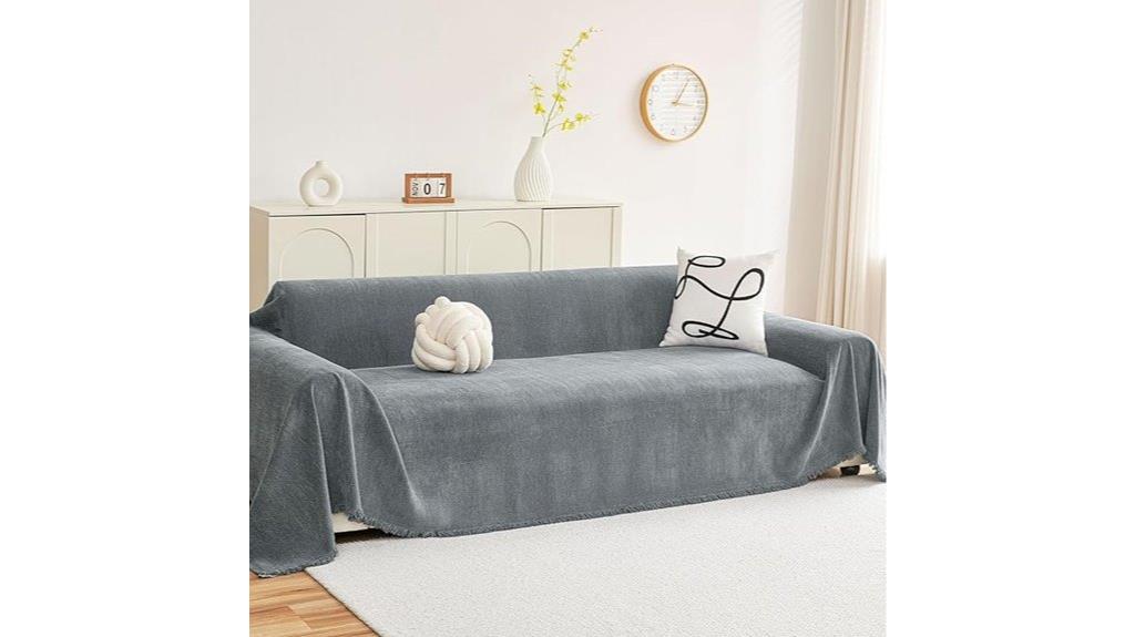 washable chenille couch cover
