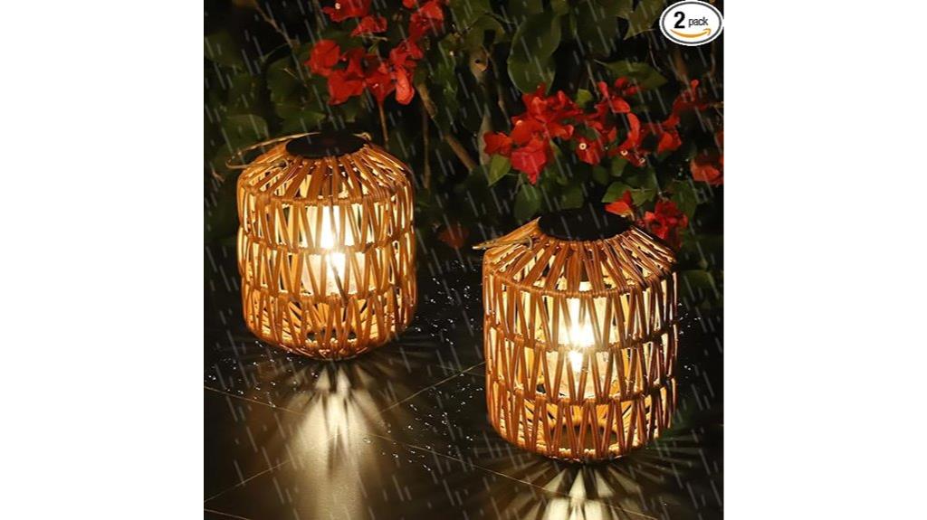 waterproof solar lanterns pack