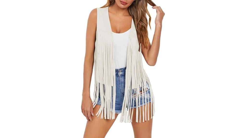 western fringe vest