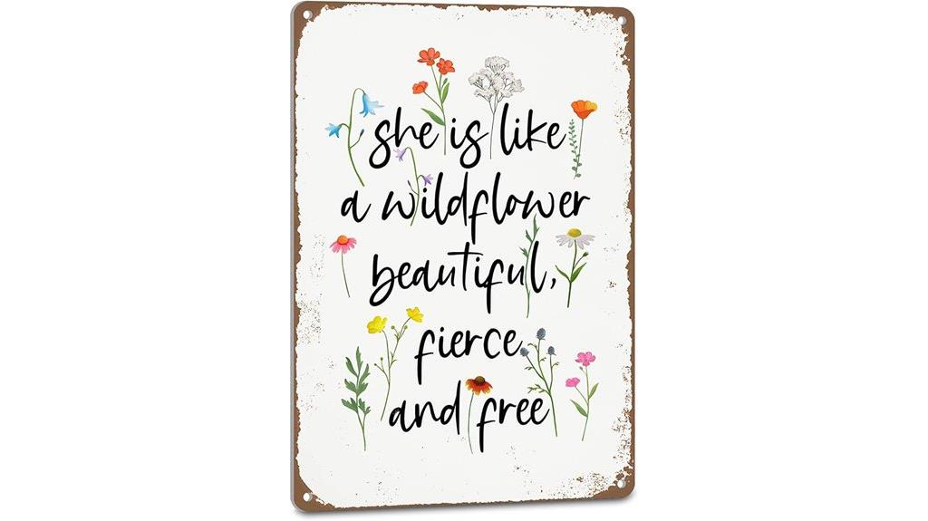 wildflower themed birthday decor