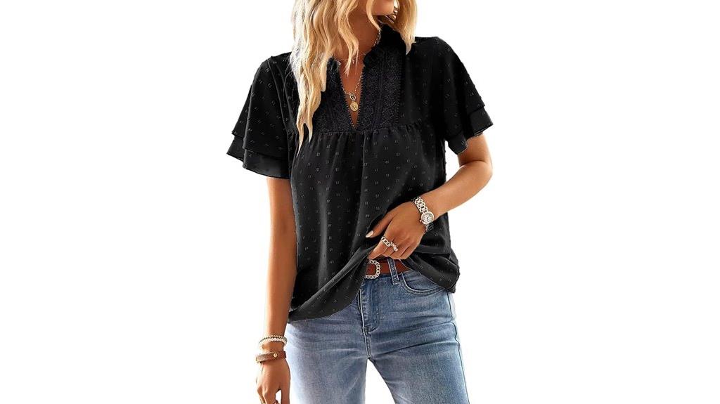 women s butterfly sleeve blouses
