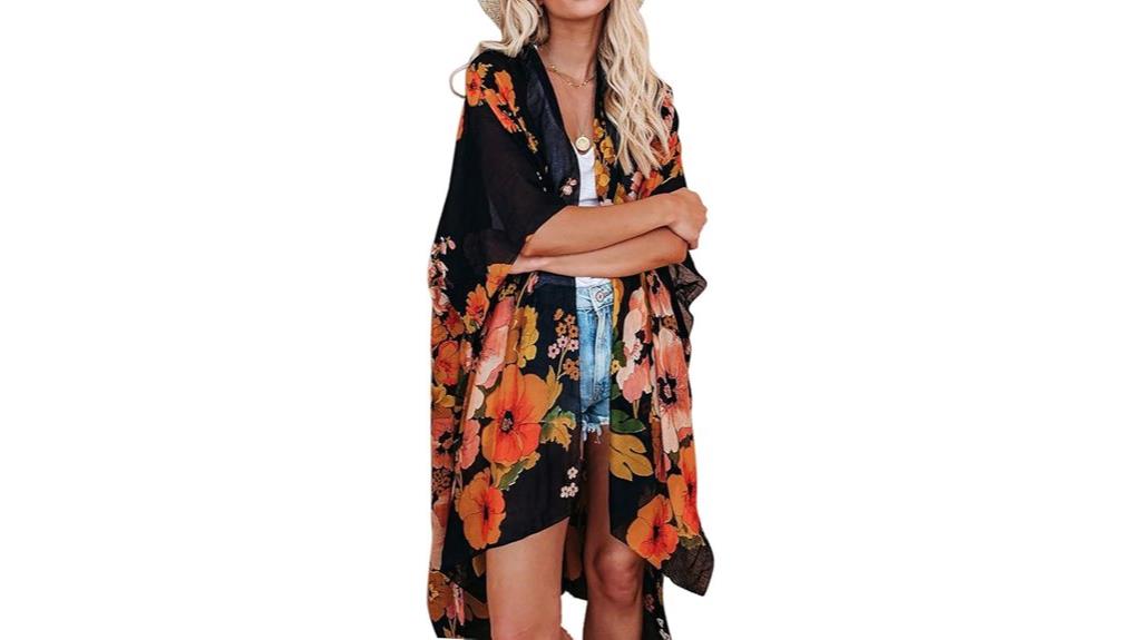 women s chiffon kimono cardigan
