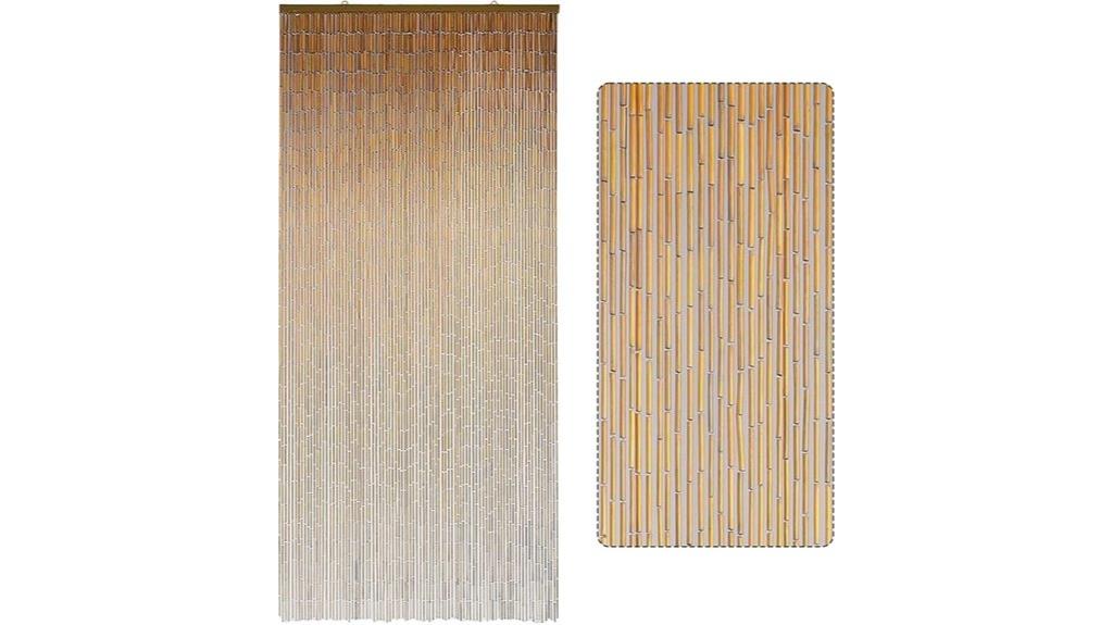 wooden beaded door curtain