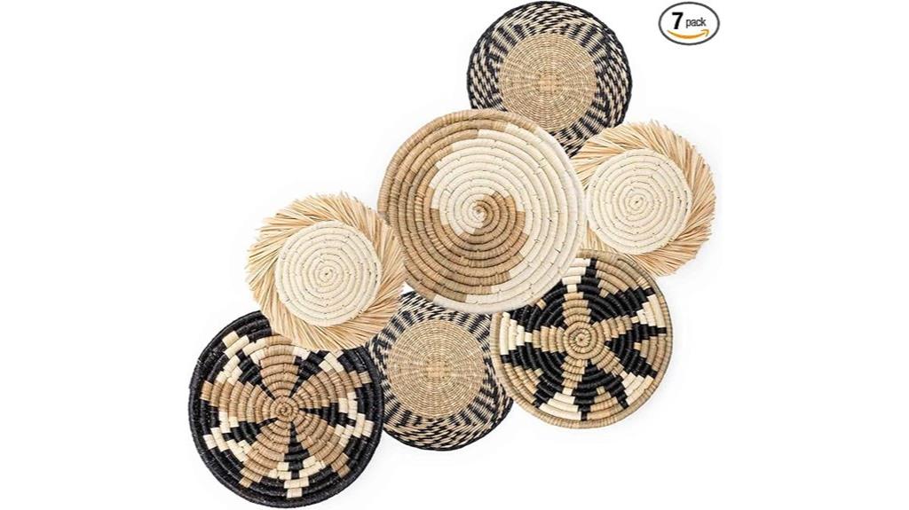 woven wall basket set