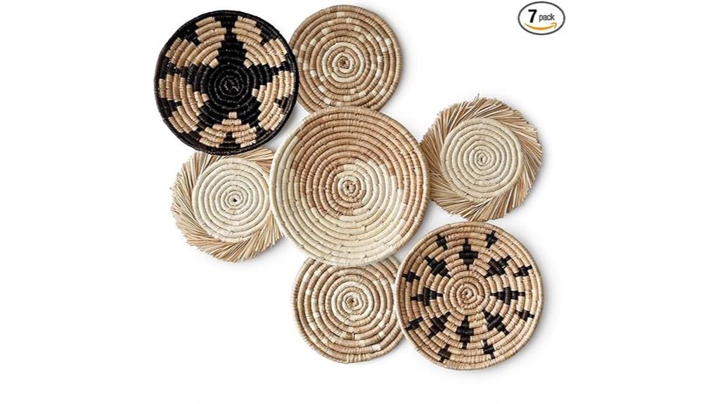 woven wall basket set