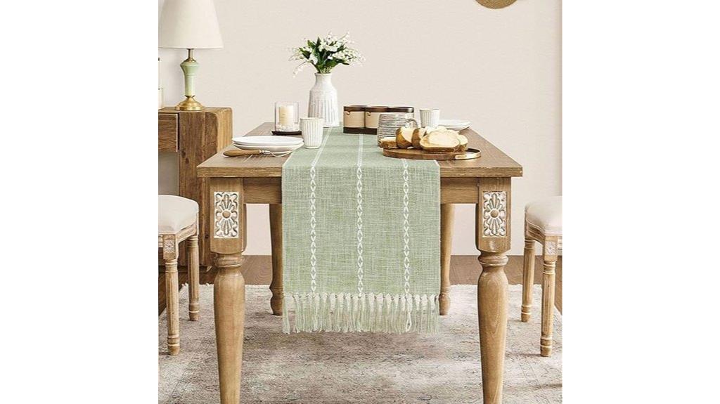 zeemart linen boho runner