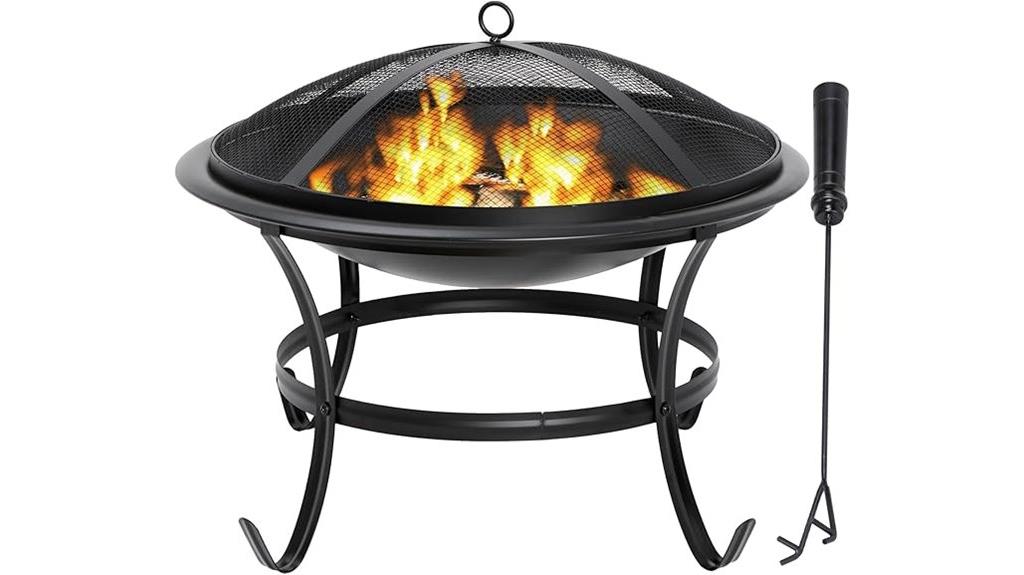 22 inch steel fire pit