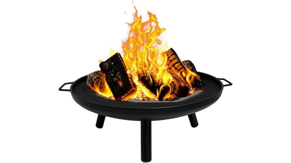 23 inch outdoor wood fire pit