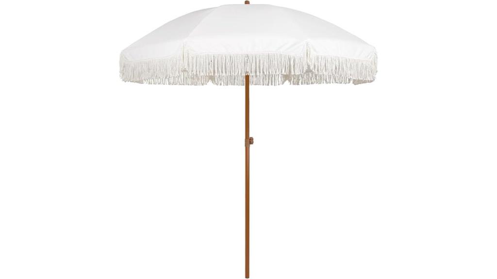 7ft fringe patio umbrella