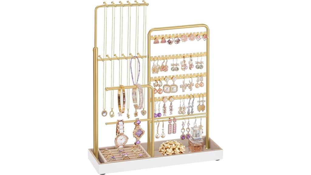 adjustable height jewelry organizer