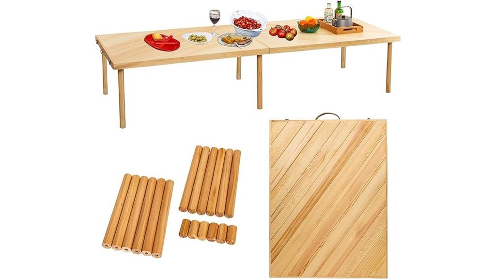 adjustable portable boho table