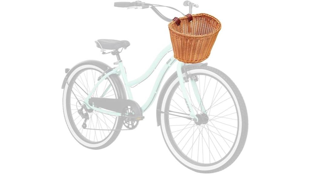 adult brown bike basket