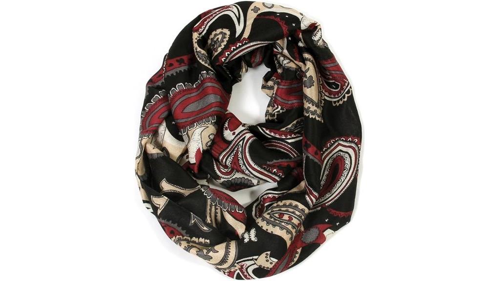 artistic painted graphic scarf