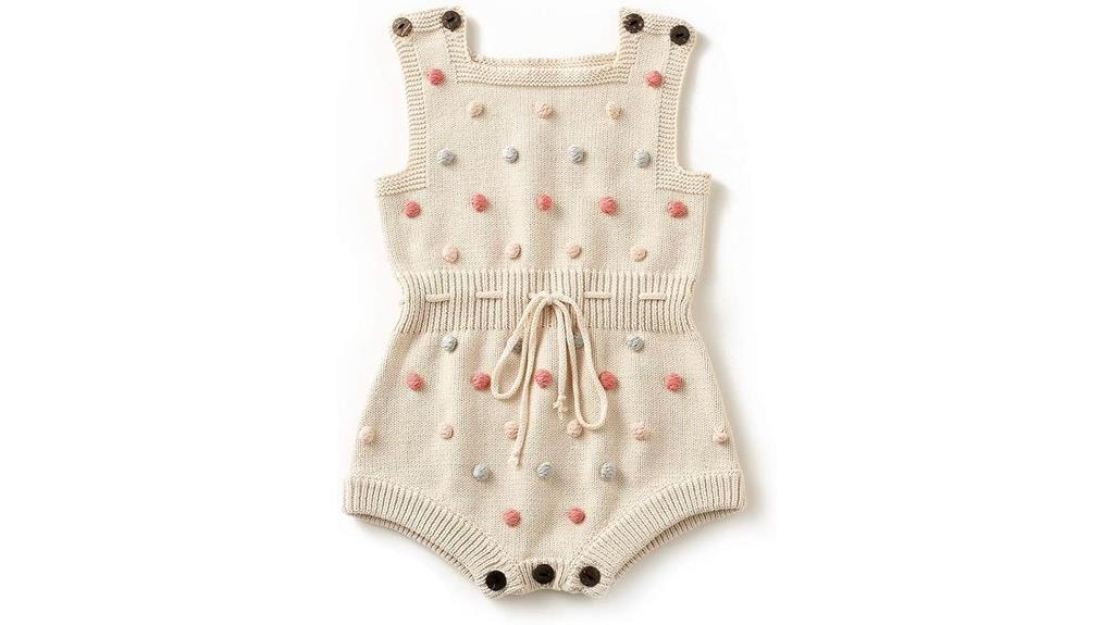 baby girl knit romper
