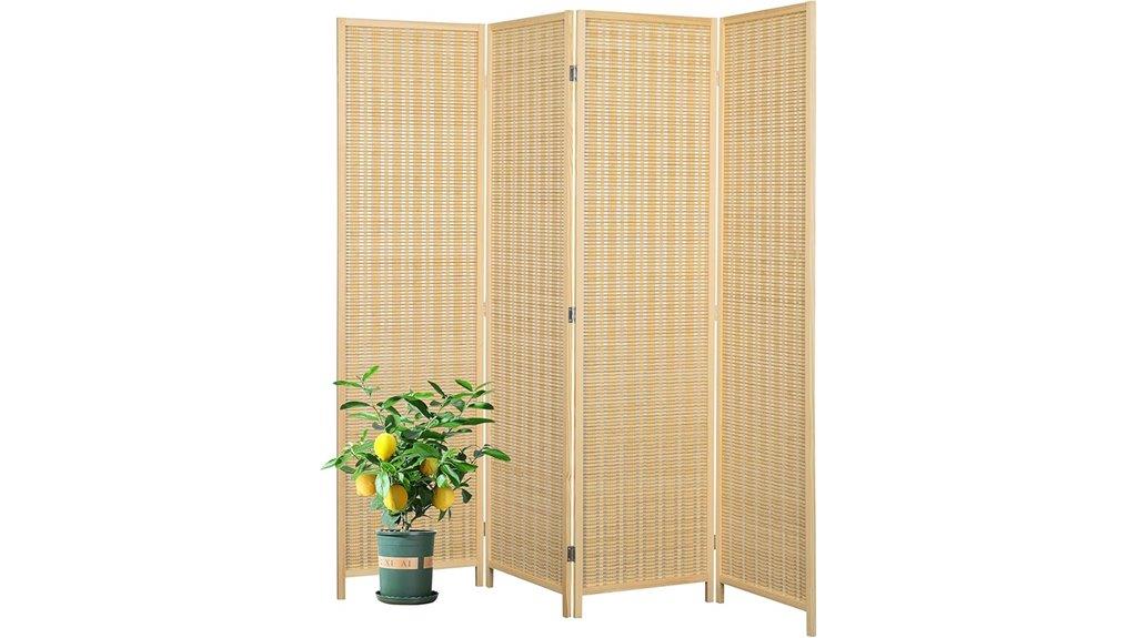 bamboo folding privacy screens