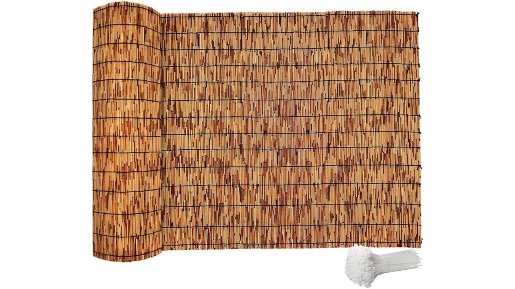 bamboo privacy fence