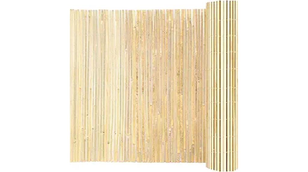 bamboo privacy fence panel