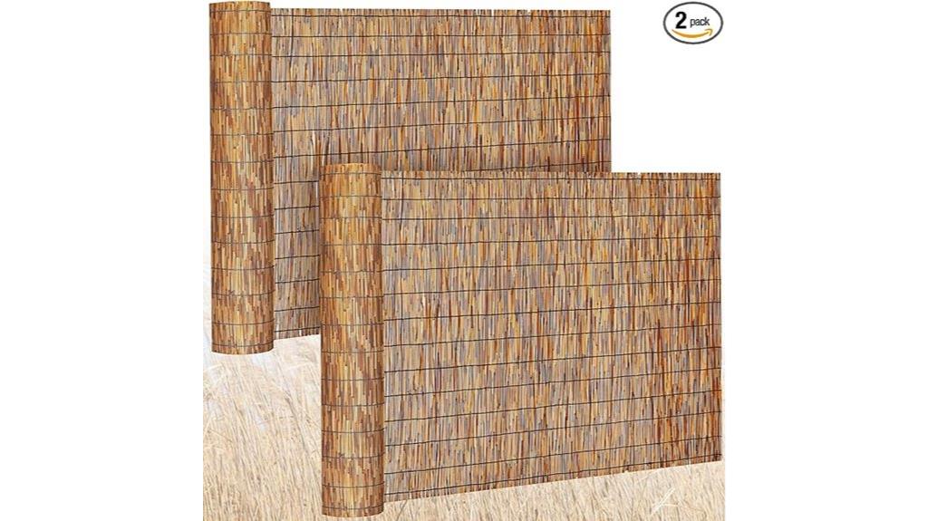 bamboo privacy screen set