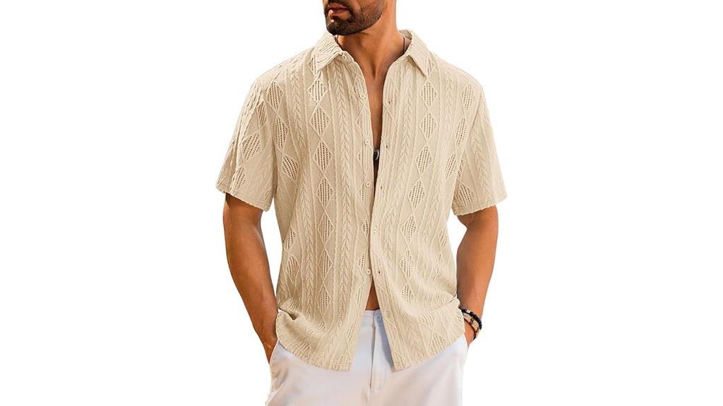 beach hawaiian lace shirt