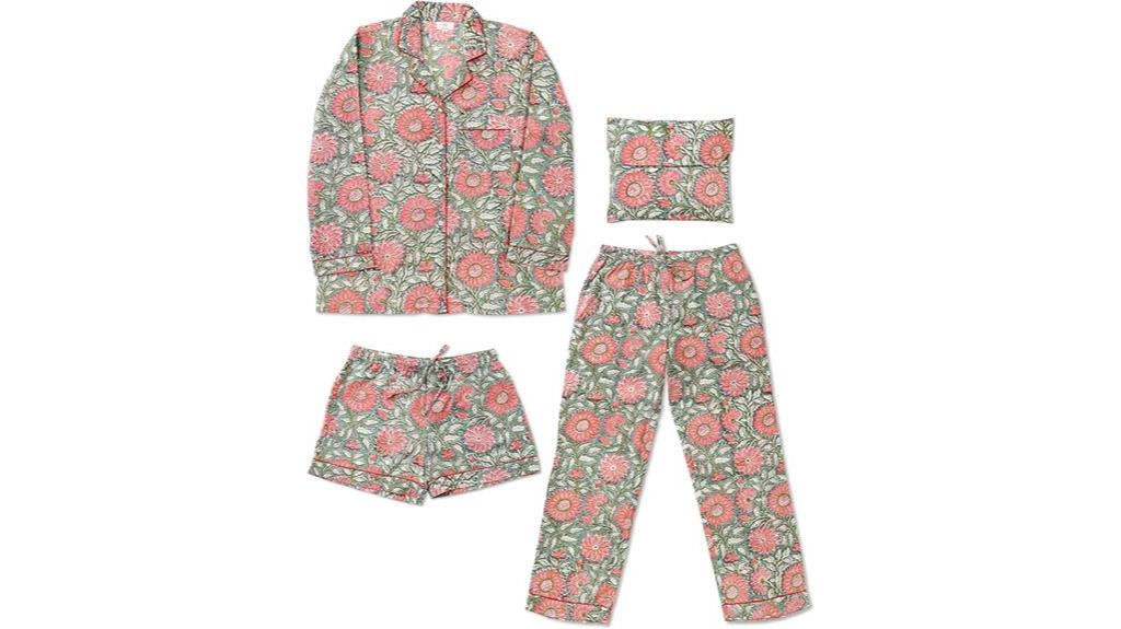beach vacation cotton pajamas