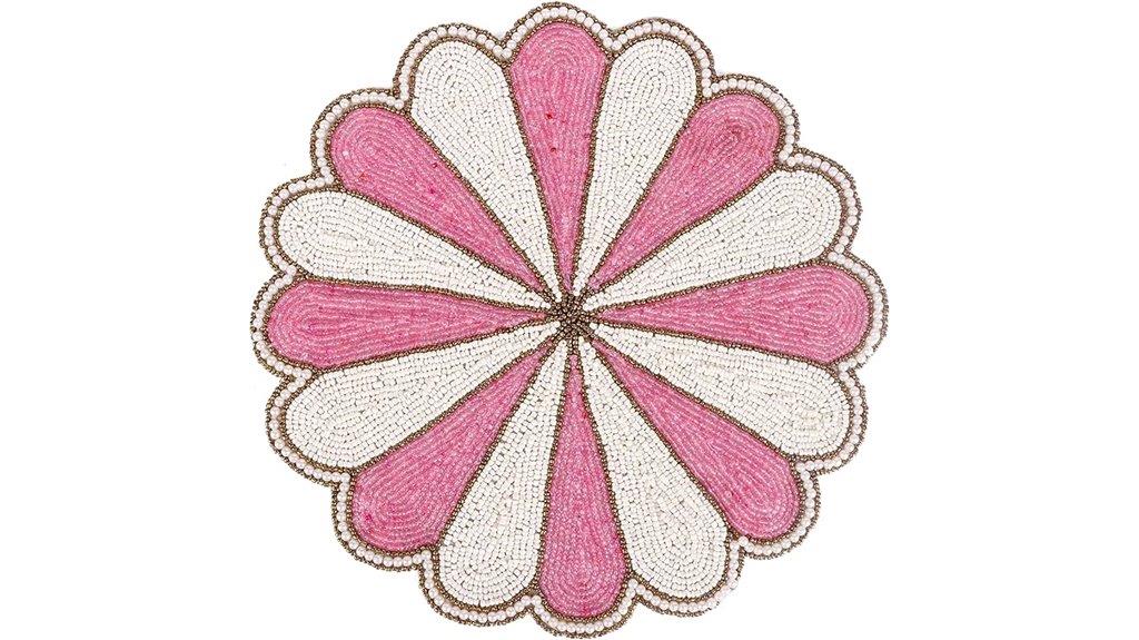 beaded 13 inch table mat