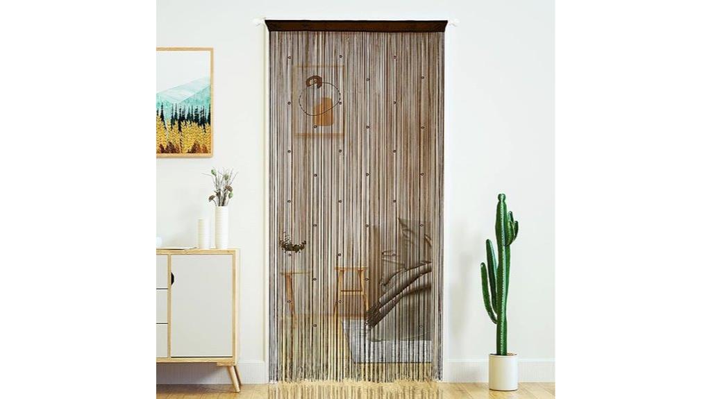 beaded curtain door string