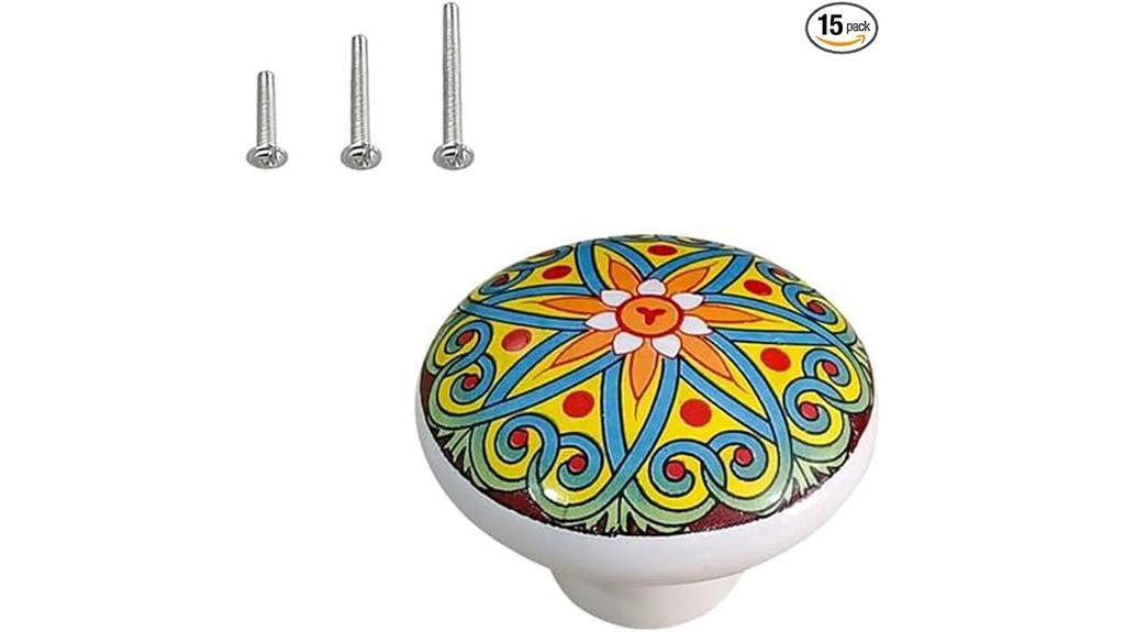 bohemian ceramic drawer knobs