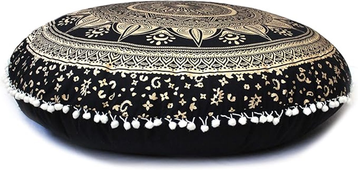 bohemian floor pillow cover