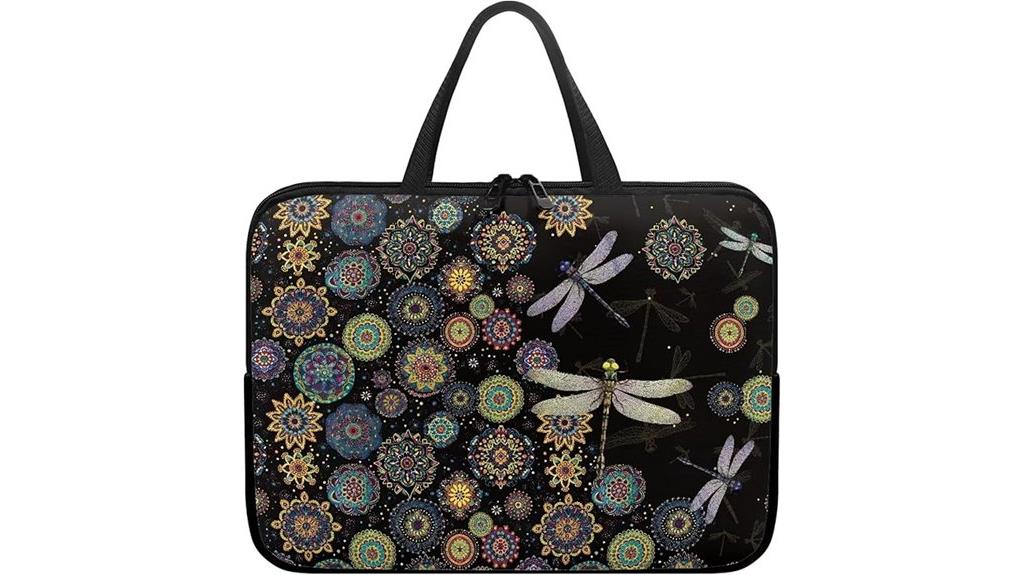 bohemian floral laptop sleeve