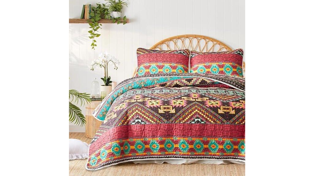 bohemian quilt set