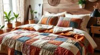 bohemian quilted bedspread styles