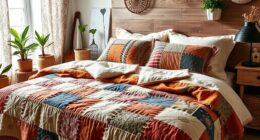 bohemian quilted bedspread styles
