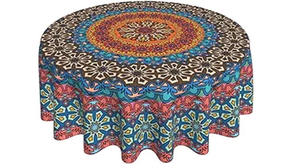 bohemian round tablecloth