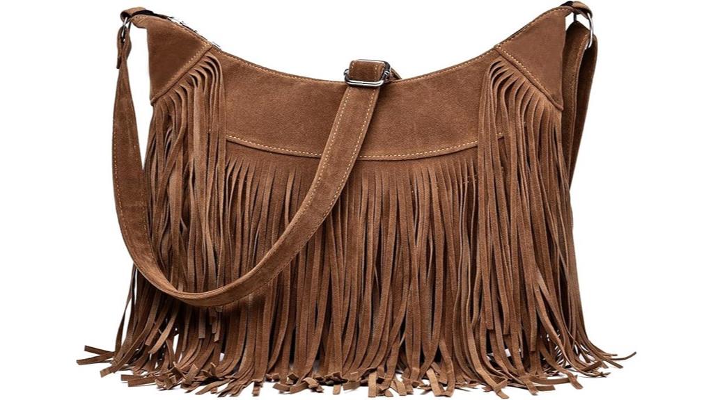 bohemian style fringe handbag
