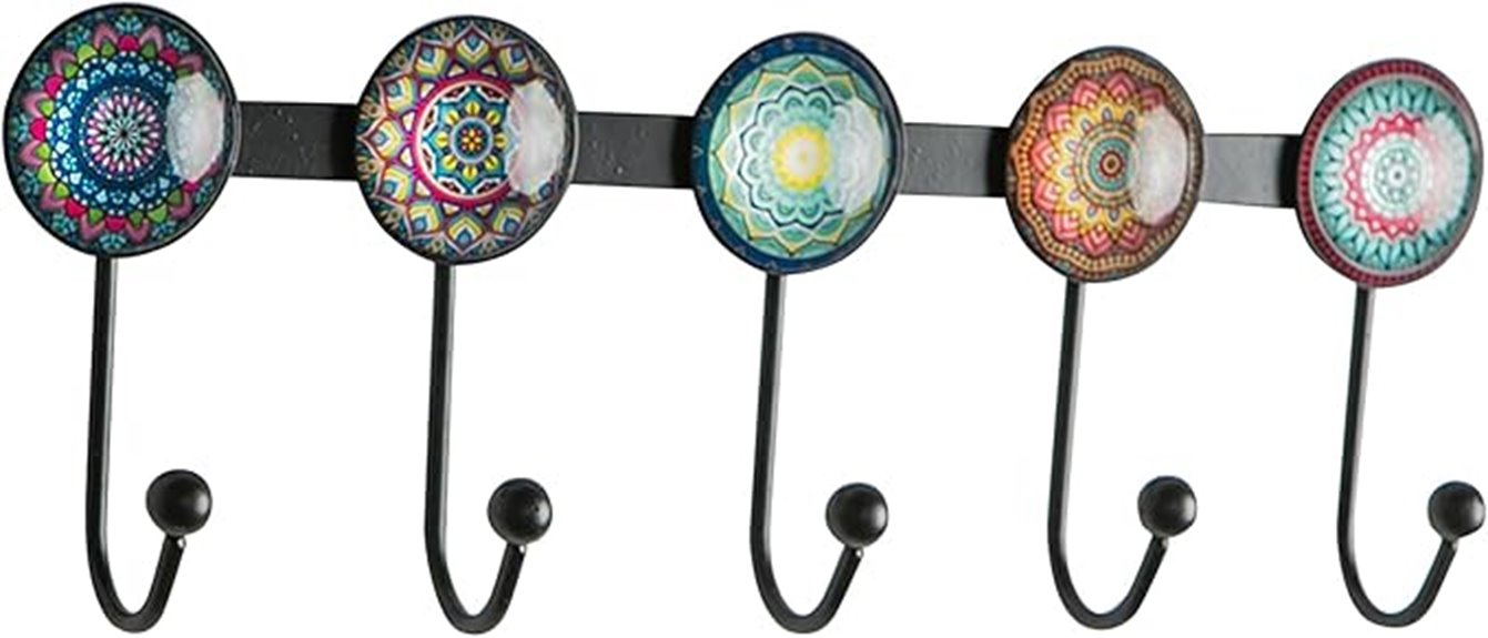 bohemian wall hook rack