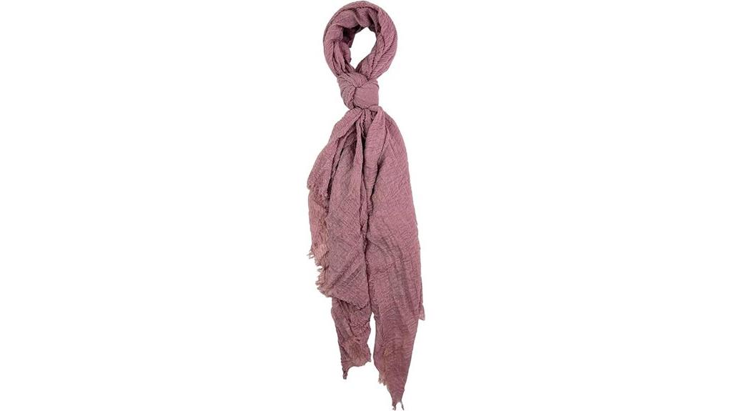 bohemian woven gauze scarf