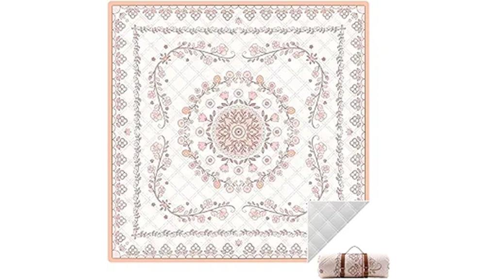 boho 79x79 picnic blanket
