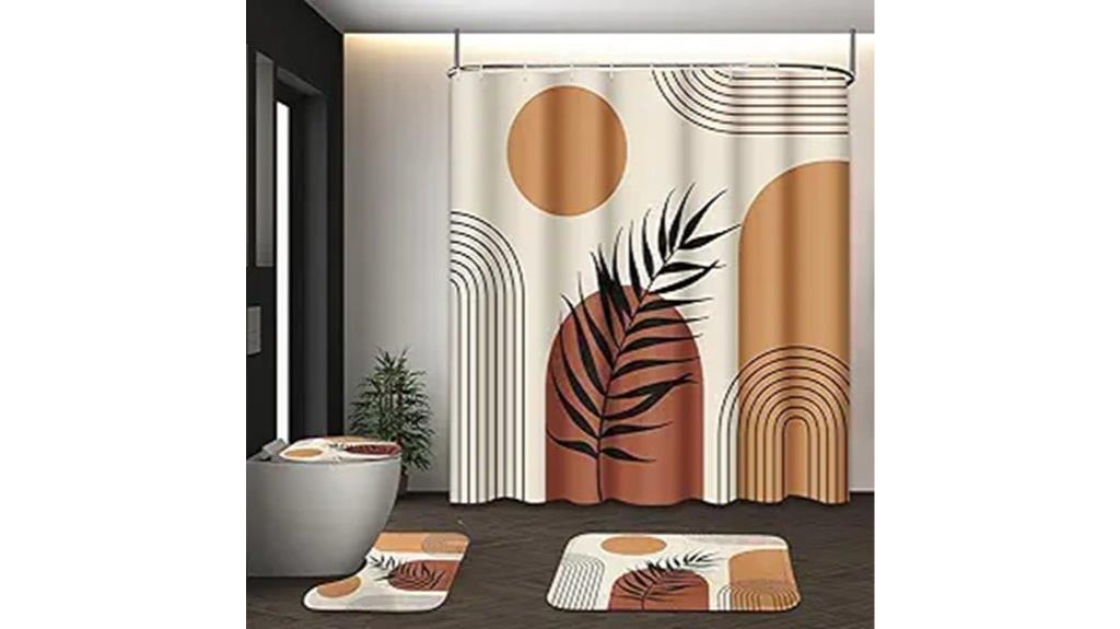 boho bathroom decor set