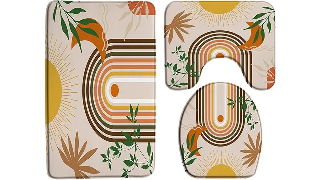 boho bathroom rug sets