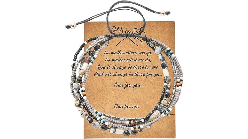 boho beaded anklet