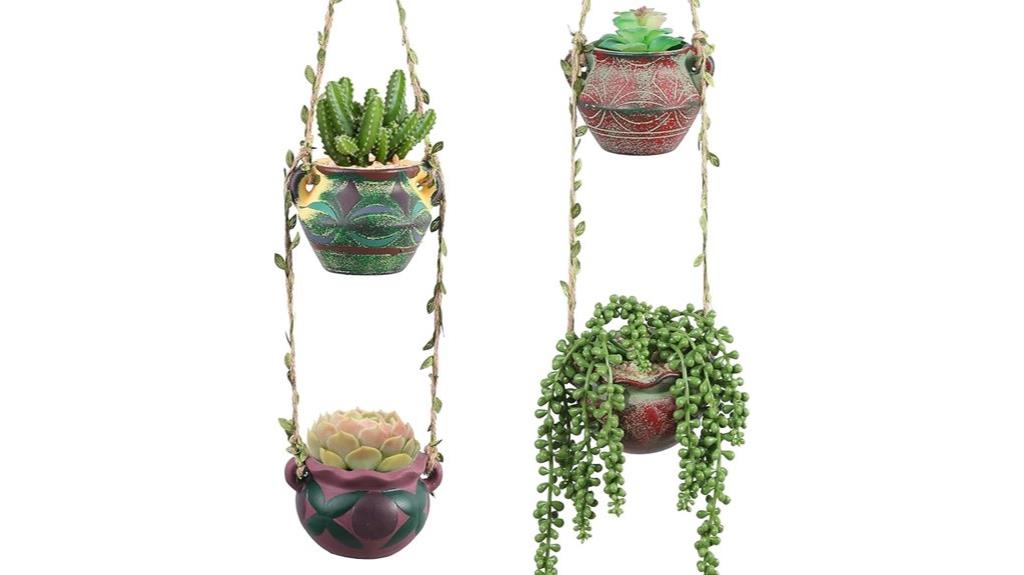 boho ceramic hanging set