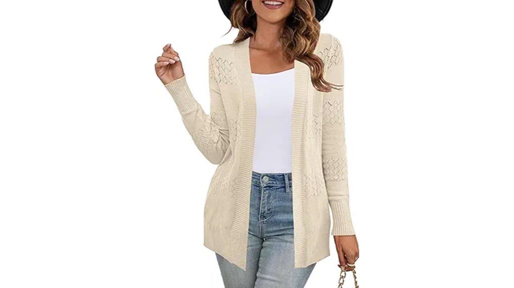 boho chunky cable cardigan