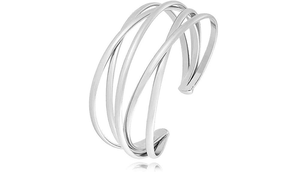 boho chunky cuff bracelet