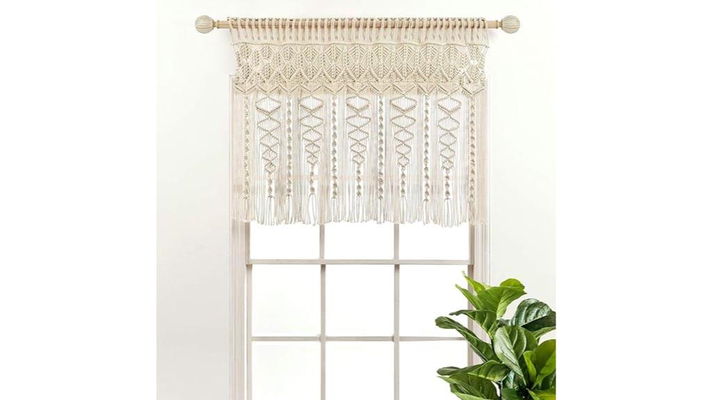 boho cotton window valance