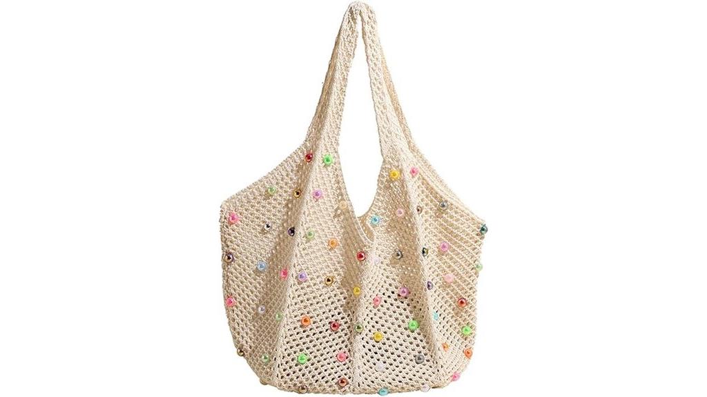 boho crochet beach bag