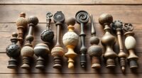 boho curtain finials selection