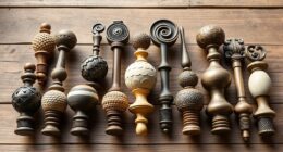 boho curtain finials selection