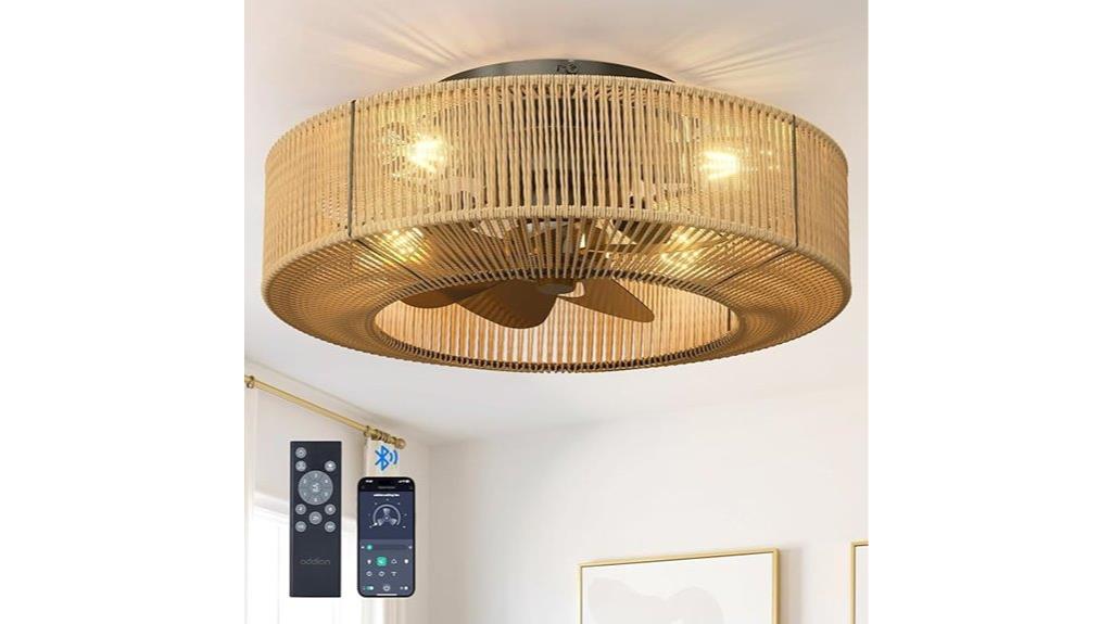 boho fan with remote
