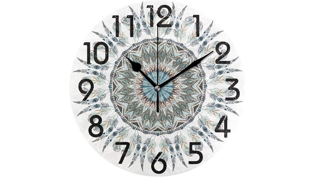 boho feather mandala