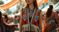 boho festival vest collection